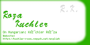 roza kuchler business card